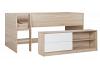 3ft Leyci Mid Sleeper Bed Frame in Oak and White 2
